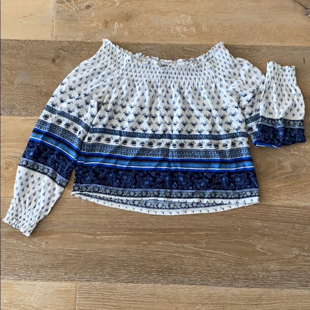 DIVIDED off shoulder crop top size 2